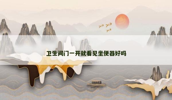 卫生间门一开就看见坐便器好吗