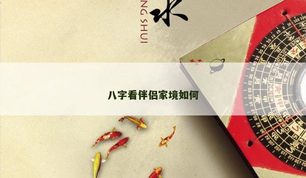 八字看伴侣家境如何