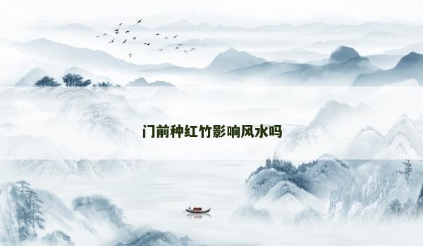 门前种红竹影响风水吗