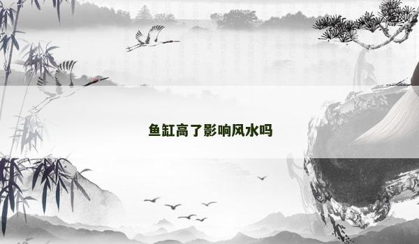 鱼缸高了影响风水吗